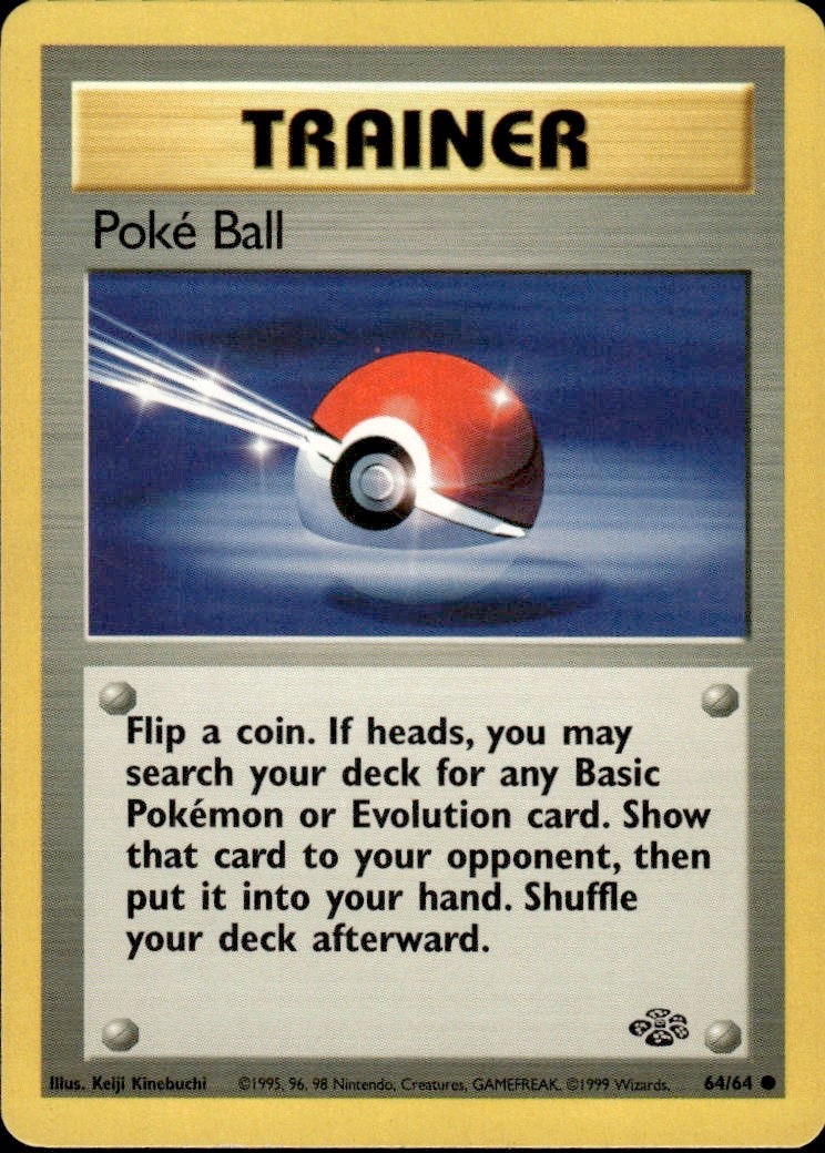 POKE BALL - 64/64 - Jungle - Pokemon Card - BC