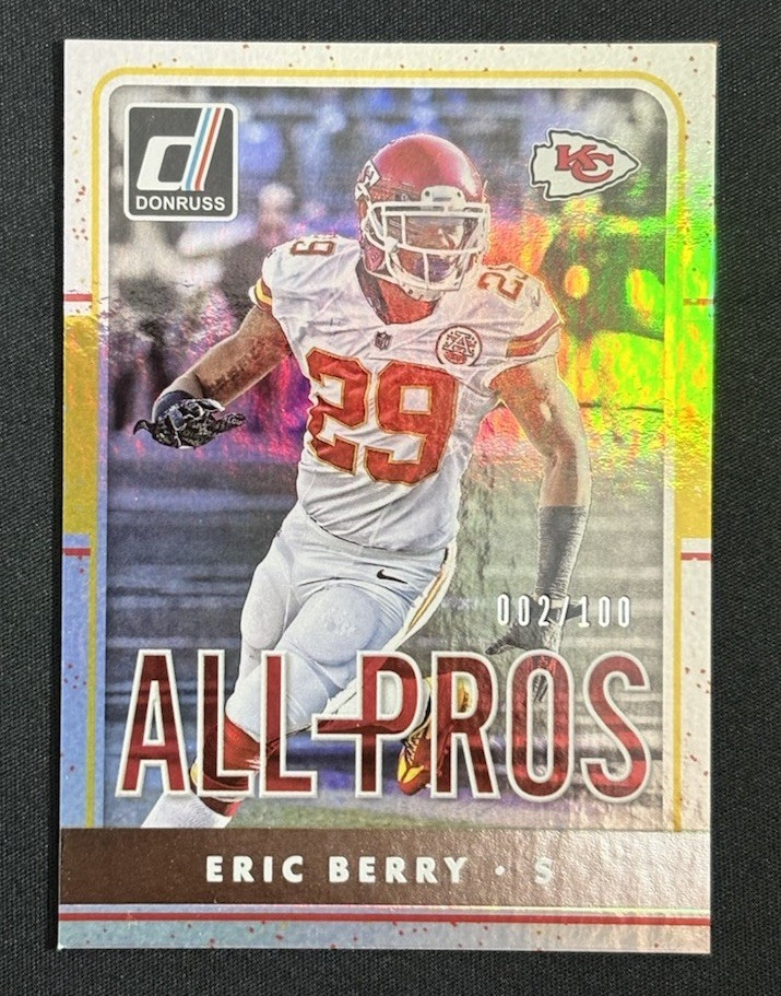 Panini 2016 Donruss All-Pros Eric Berry #18 Holo Chiefs Serial #/100