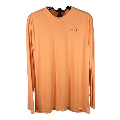 Reel Life Mens Apricot Wash Long Sleeve Fishing Graphic Performance Shirt XXL
