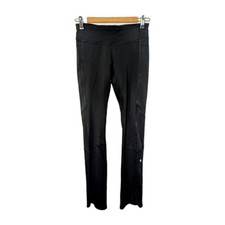 VTG Lululemon Tights Size 6US/10AU Black Full Length Low Rise Straight Leg 