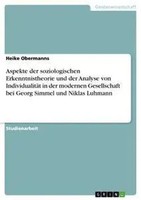 Heike Obermanns | Aspekte Der Soziologischen Erkenntnistheorie Und Der...