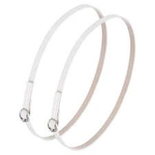 1 Pair Replacement Ankle Straps for Heels Shoe Band, White