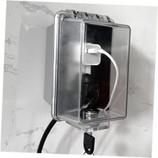 Baby Safety Outlet Cover Box-Key Lock for Much Better 1 Pack Single Gang 1.0