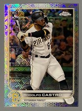 2022 Topps Chrome Logofractor Rodolfo Castro Rookie RC #43 Pittsburgh Pirates