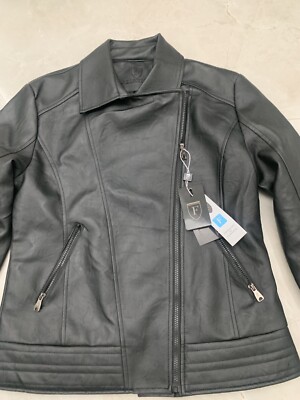 Women's F Collections Collection Leather Jacket Large Style 2802