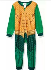 Boys' Aquaman Pajama Union Suit Blanket Sleeper new w tags size 4/5