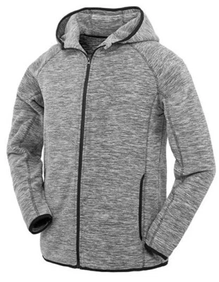 SPIRO Microfleece Laufjacke Atmungsaktiv mit Kapuze Hoodie