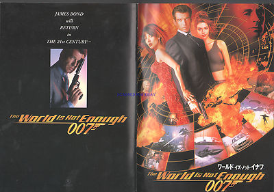 JAMES BOND THE WORLD IS NOT ENOUGH SUPERB JAPANESE MOVIE PROGRAM