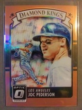 Joc Pederson 2016 Panini Donruss Optic Orange 21/199 Diamond Kings #14 Dodgers 