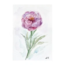 original watercolor painting Peony flower Art Pink Peony painting floral artwork