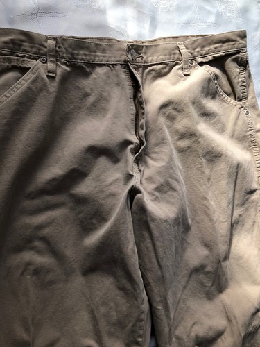Mens wrangler carpenter pants 38x32 94LSWGK Tan 100% Cotton - Picture 7 of 9