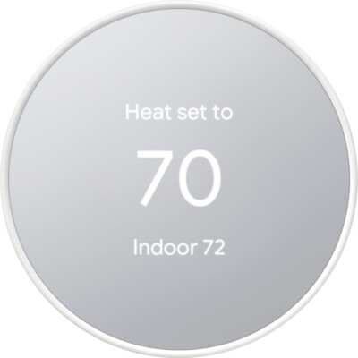 Google Nest Smart Thermostat, Snow - GA01334-US BRAND NEW-OPEN BOX