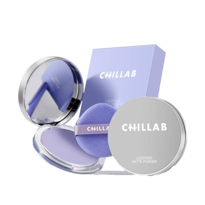 CHILLAB Lavender Matte Powder oil-control dust-free purple - sweat-proof 10g