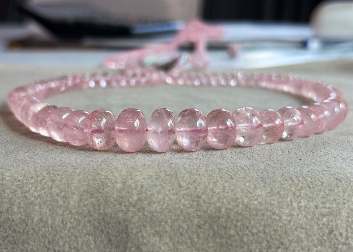 Collana Coscia - Oro Rosa 18 Carati - Perle Freshwater Rosa 3,5-7 mm - Diamanti - CLPNFW2504.3 Collana Coscia - Oro Rosa 18 Carati - Perle Freshwater Rosa 3,5-7 mm - Diamanti - CLPNFW2504.3