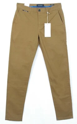 SCOTCH & SODA Pantalon Chino homme STUART beige fonce Regular Slim fit 158346 - Photo 1/4