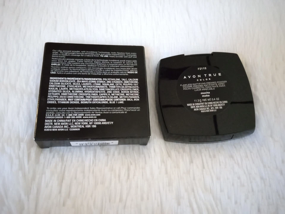 AVON True Color Flawless Mattifying Pressed Powder (0.4 oz / 11.3 g) MOCHA - Image 4 of 4