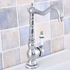 Chrome Kitchen Faucet Swivel Single Handle Sink Mixer Tap fsf670