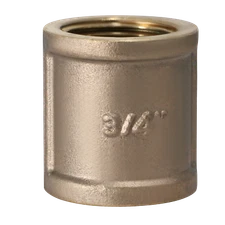 5 Pack XFITTING 3/4" FIP x 3/4" FIP Coupling, Female NPT Brass Coupling
