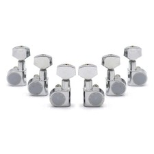 3L3R 2 Pin Guitar Tuning Pegs Closed Tuners Machine Heads for Acoustic/LP Silver