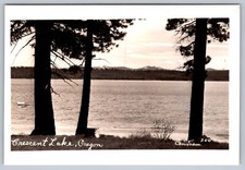 Crescent Lake, Oregon RPPC Lake View Real Pho...