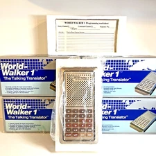 Electronic Translator (4) World Walker 1 In Original Boxes RETRO TRAVEL FUN