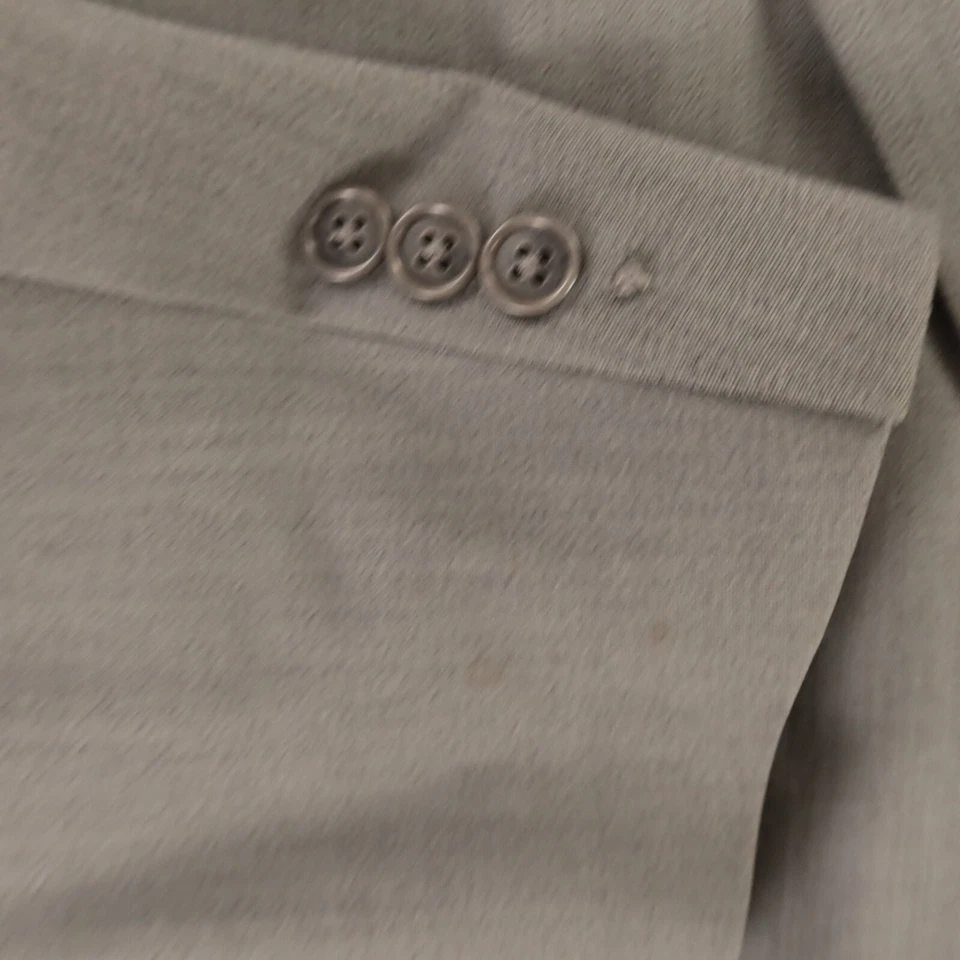 VINTAGE Hopsack Jacket XL XLT Gray Heather 100% Wool Blazer Sport Coat 46L - Image 4 of 4