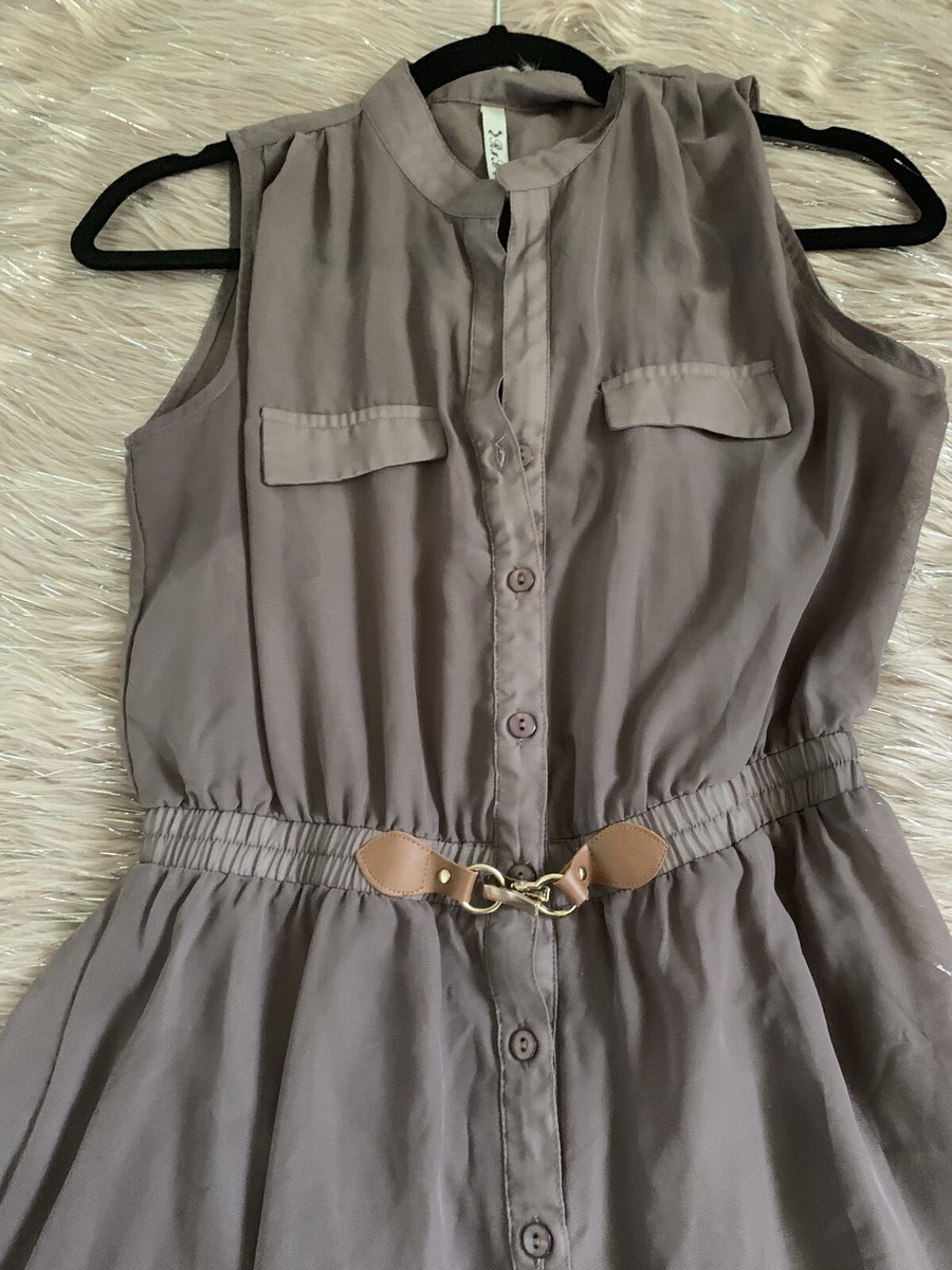 Robe D'été RnB - Taille S, Couleur Tan, Sans Manches Longueur Genou, Occasion Très Bon état