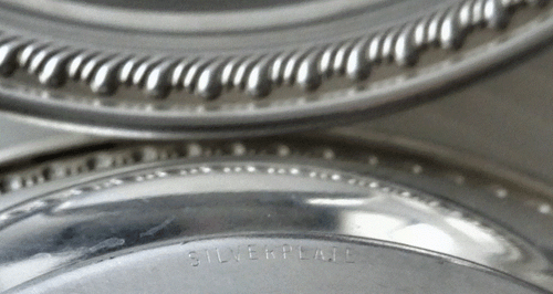 VTG Mid-Century Silver Plated 7 Small Serving Nut/Berry Dishes, Appetizer Trays - Picture 3 of 11