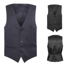 Panciotto Uomo Cerimonia Elegante Gilet Smanicato Abito Matrimonio Slim VEQUE