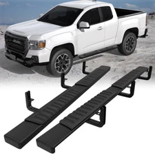 6'' Black Side Step Running Boards For 15-22 Chevy Colorado GMC Canyon Ext. Cab