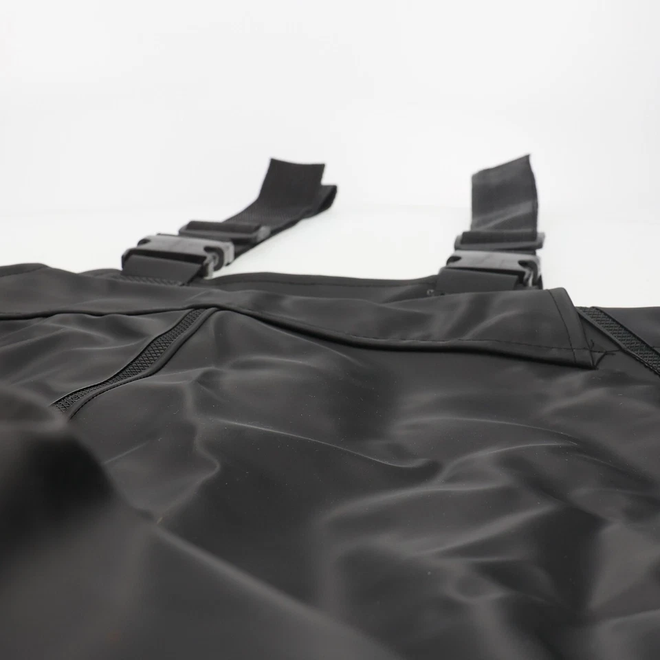 Black Pond Chest Waders Waterproof PVC Adjustable Suspenders UK Size 6-11 Unisex - Image 3 of 4