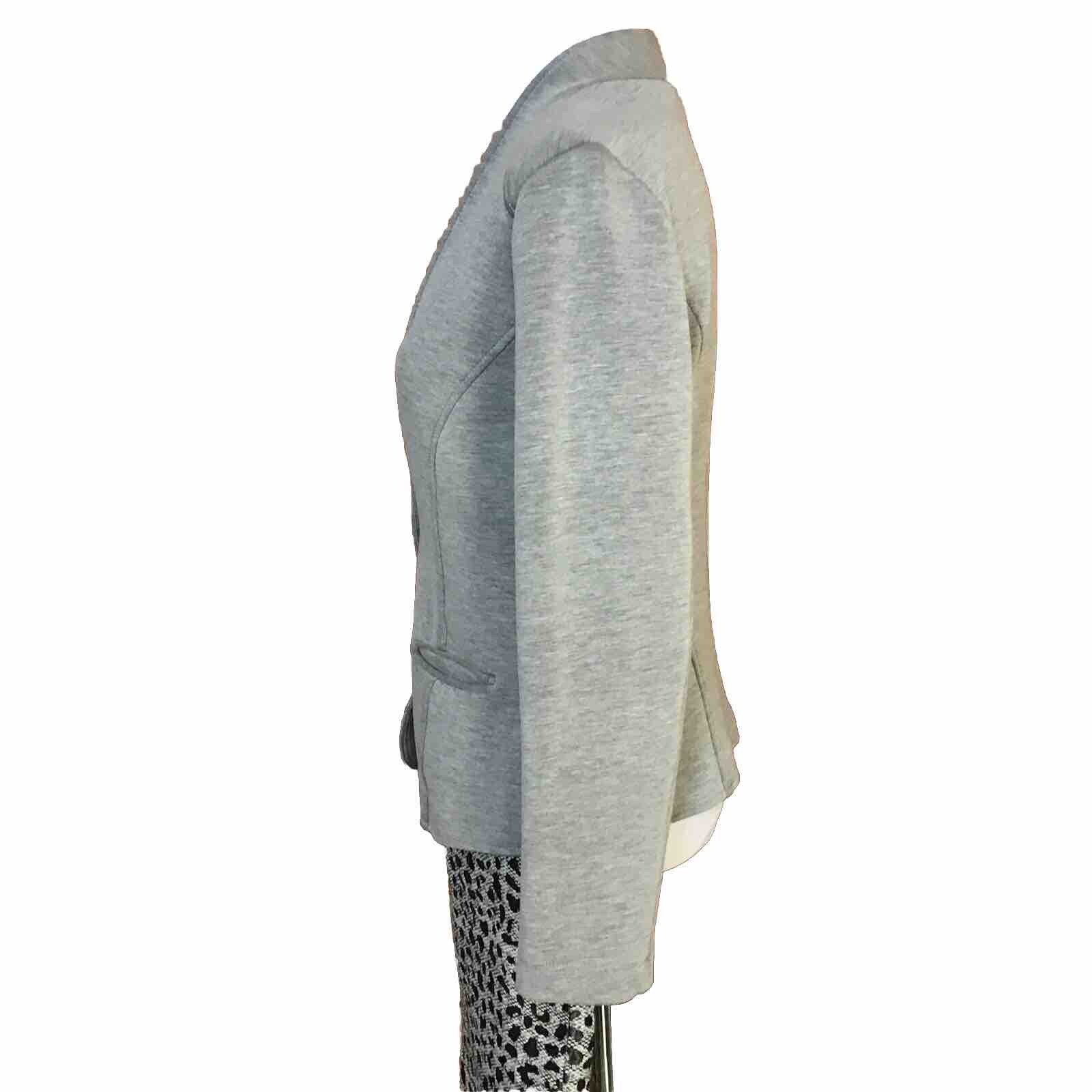 Pendleton Heather Grey Knit Two Button Blazer Wom… - image 2