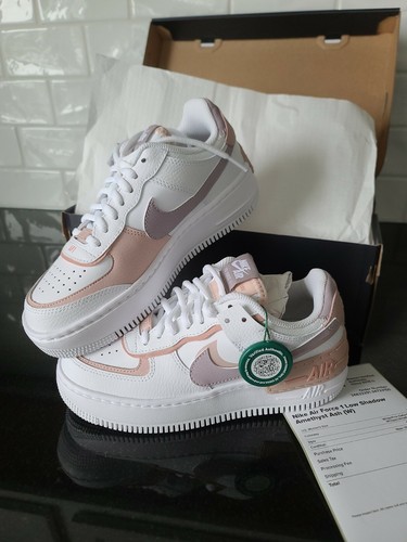 Nike Women's Air Force 1 Low Shadow White Amethyst Ash Pink Oxford CI0919-113 | eBay