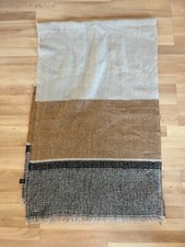 Color Block Wide Winter Scarf with Fringe edges, One Size Fits All.