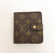 Authentic LOUIS VUITTON Monogram Compact Zip Bifold Zippy Wallet 22482