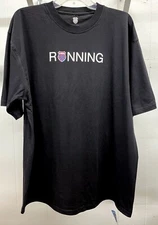 K-Swiss Unisex Black Tee Shirt Sz M 70% Cotton Blend T K Swiss KSwiss New w/Tag