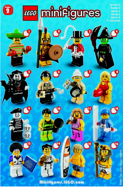 Lego Minifigure Series Checklist Inserts - Select Your Collection  