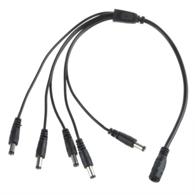 Guitar Effect Pedal Daisy Chain Power Supply 5 Way Cables Splitter Adapter Cable