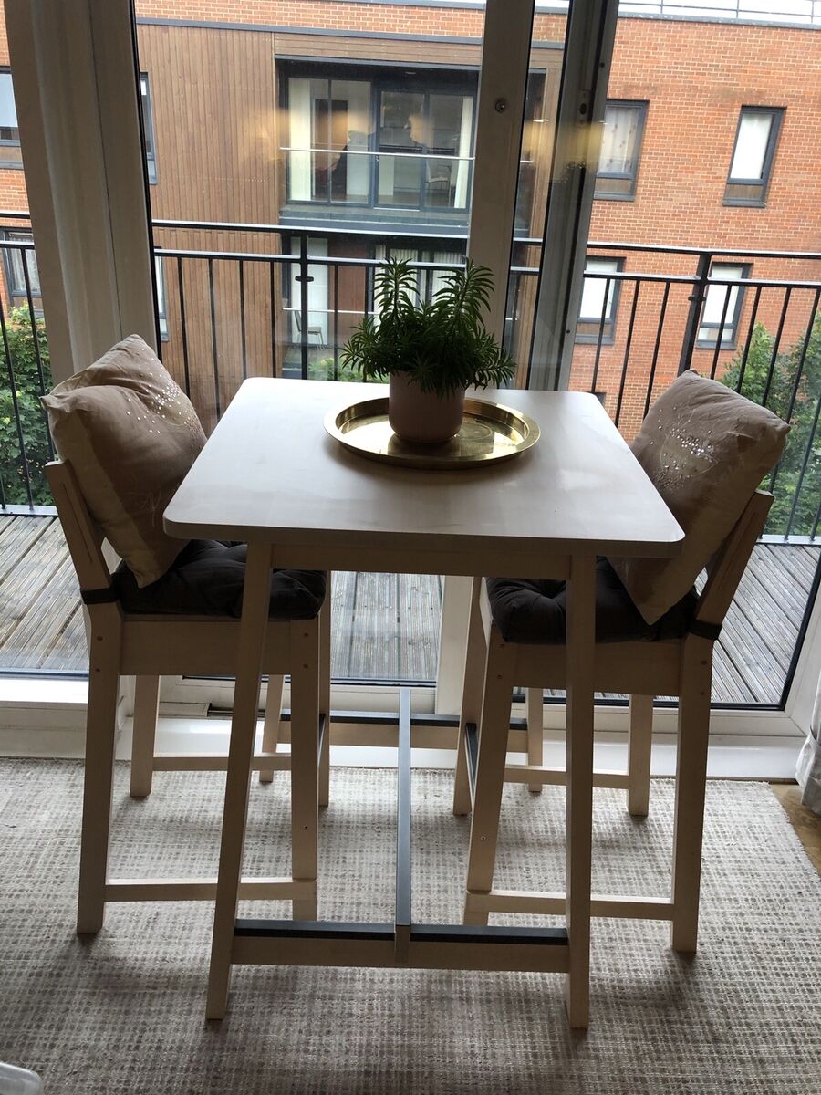 IKEA NORRAKER High Bar Table And 2 Chairs | eBay IKEA NORRAKER High Bar Table And 2 Chairs | eBay