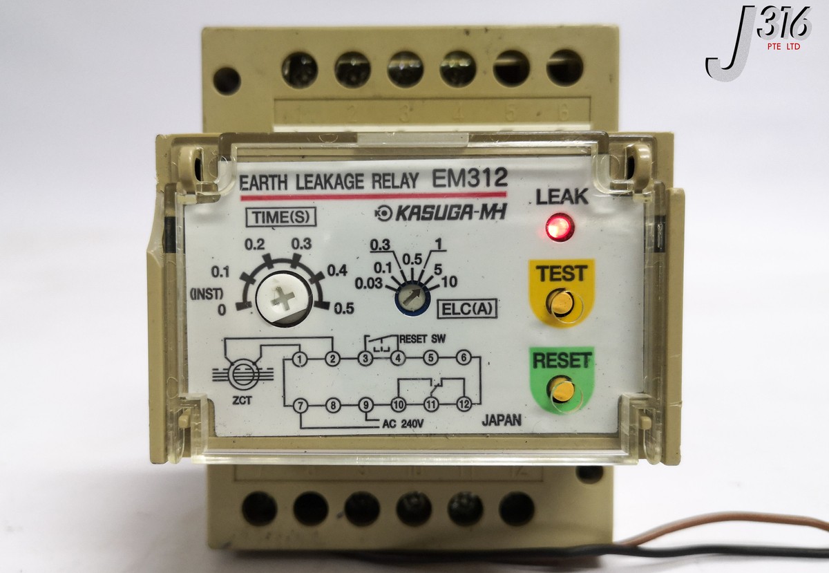 。 18387 KASUGA-MH EARTH LEAKAGE RELAY EM312 | eBay