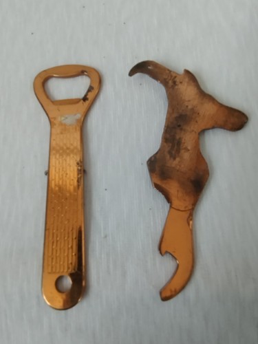 Deer Head Design Bottle Opener & Rhodesian Logo Design Bottle Opener Solid Coppe - Picture 2 of 9