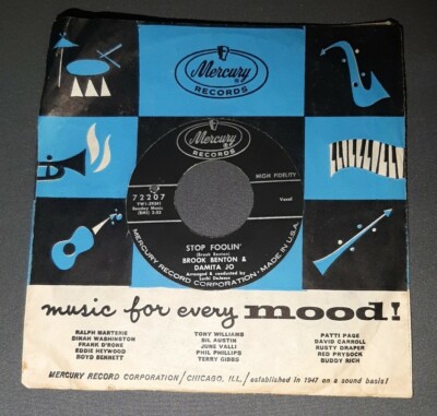 Brook Benton & Damita Jo 45 Stop Foolin' / Baby, You've Got It Made Mercury ex+