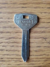 Curtis Chrysler Nickel Plated Automotive Key, Y157 blank K648