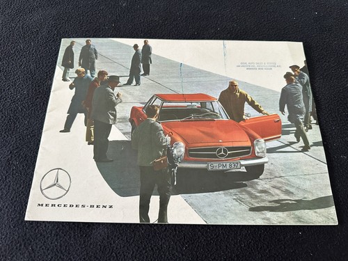 Mercedes Benz Worldwide Company 1964 1965 catálogo W113 230SL W100 600 folleto - Imagen 1 de 7