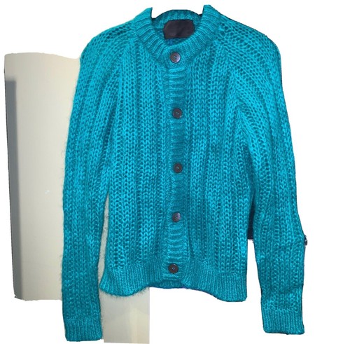 prada mohair aw 19 green cardigan | eBay