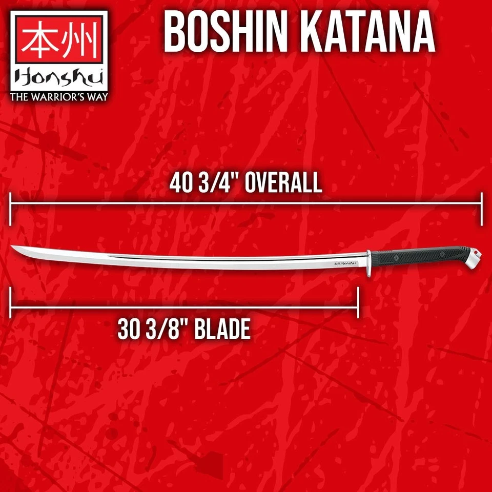 Honshu Boshin Katana with Scabbard | Full-Tang | Hand-Forged | Overall 40.75" - Image 2 of 4