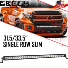 For 2014-19 Toyota Tundra Bumper 30" Single Row PRO LED Light Bar Combo Driving