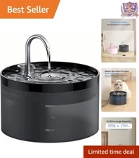 Pet Water Fountain 2L Automatic Silent with LED Light Indoor Cats Dogs Fresh ...
