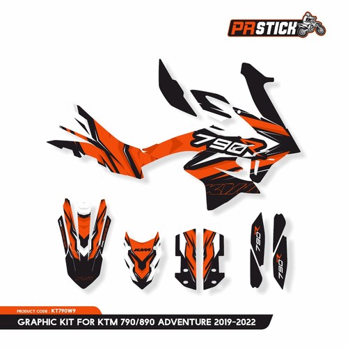 PRSTICK Graphic kit for KTM 790-890 Adventure 2019 / 2022 Decal Sticker Kit - Bild 3 von 4