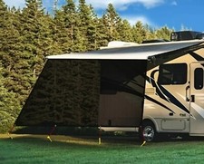 RV Awning Sun Shade Screen - Black  - 12 ft t...